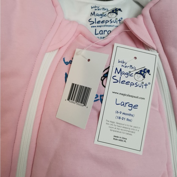 Merlin’s Magic Sleepsuit- Large - Pink - New - Picture 3 of 3